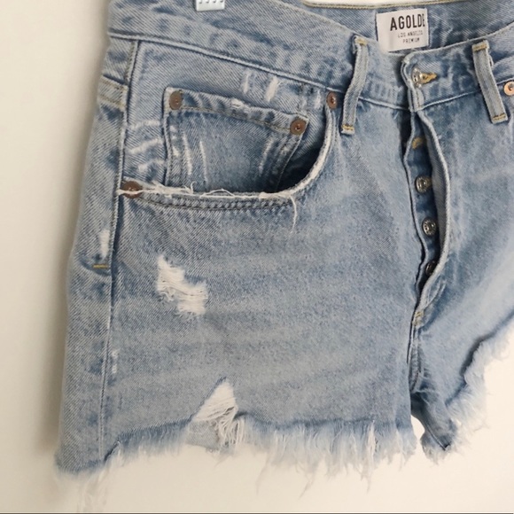 Agolde Parker denim shorts - Picture 3 of 5